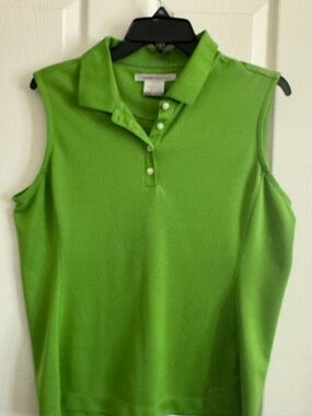 Women’s Nike Golf Sleeveless Polo Top in Bright Green